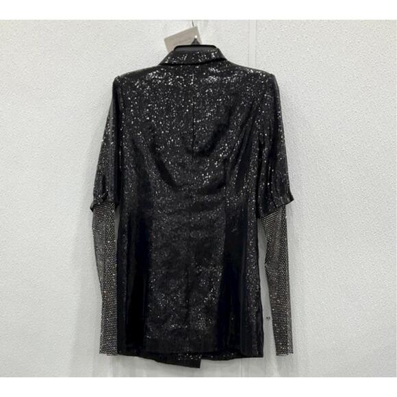 NWT - Akira Ball Drop Sequin Blazer - Picture 3 of 6